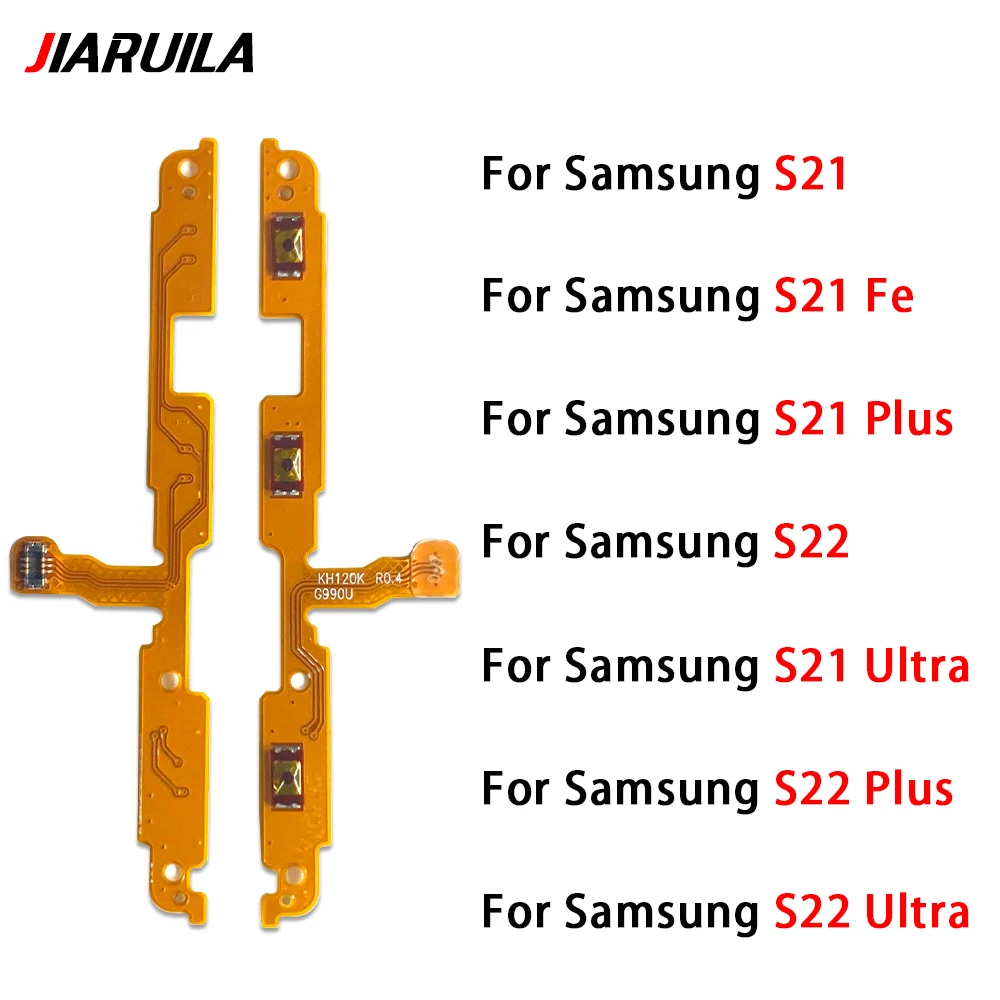 Power Volume Flex For Samsung S21 S22 Plus Ultra S21 Fe Volume Button Power Switch On Off Key Ribbon Flex Cable