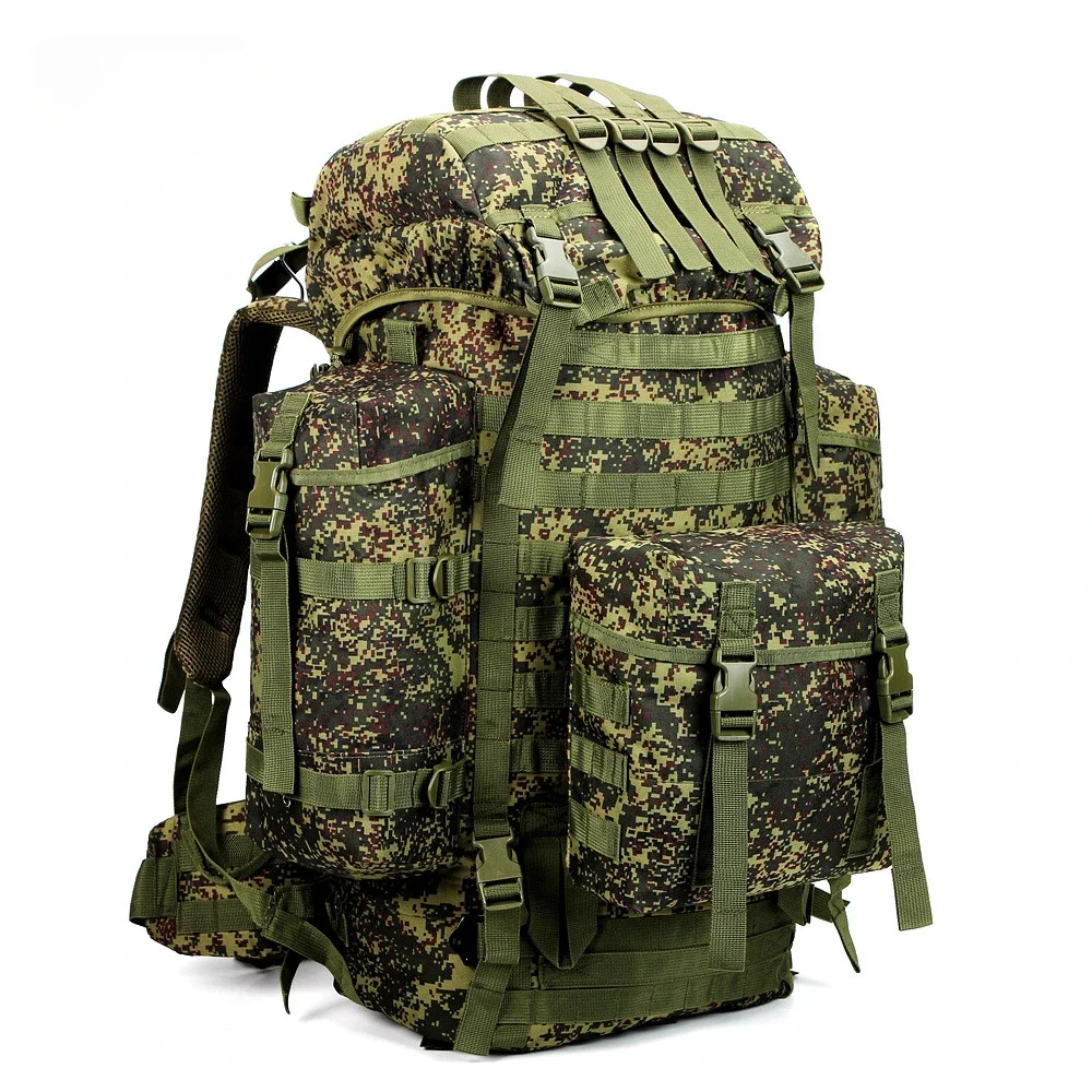 Large Capacity 100L Tactical Mountaineering Bag Army Camouflage Backpack Outdoor Backpack Hiking Camping Sports Backpack