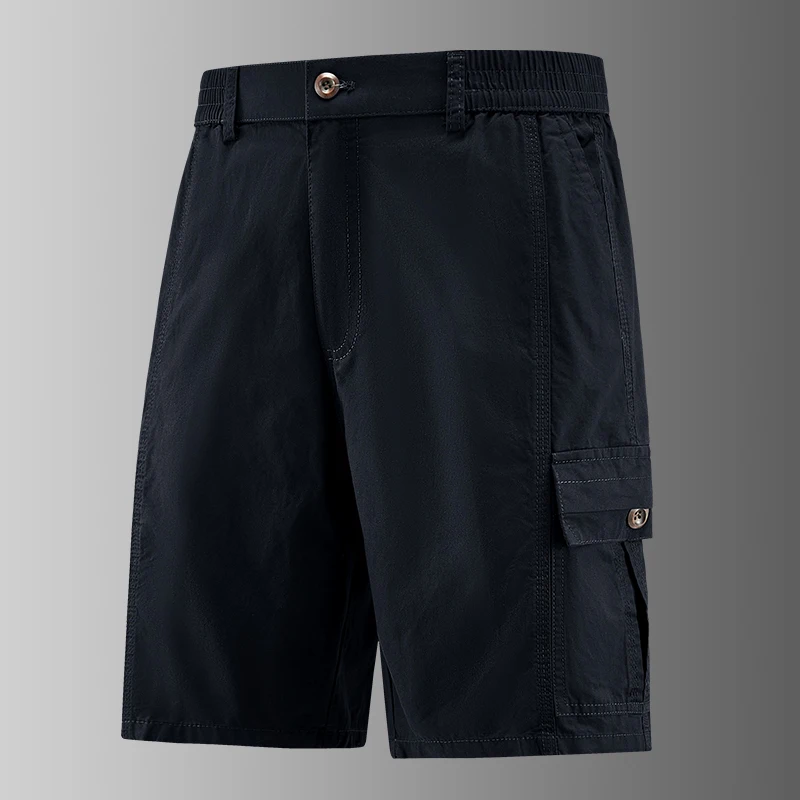 

Training Work Shorts Men's 100% Cotton Summer Casual Shorts Multi-Pocket Shorts Solid 4 Colors Outdoor Breathable Shorts 9896