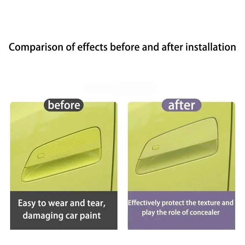 For BYD Seagull Door Bowl Stickers, Handle Protective Stickers, PPF Paint Protection Film, Scratch-Resistant Car Accessories