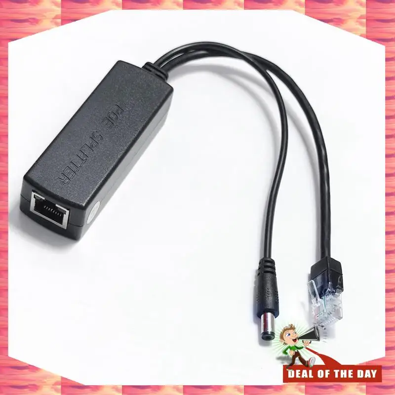 24-Hour Delivery Gigabit Mini Poe Splitter 10/100/1000Mbps POE Splitter DC Output 12V Power Over Ethernet IEEE 802.3Af For IP Ca