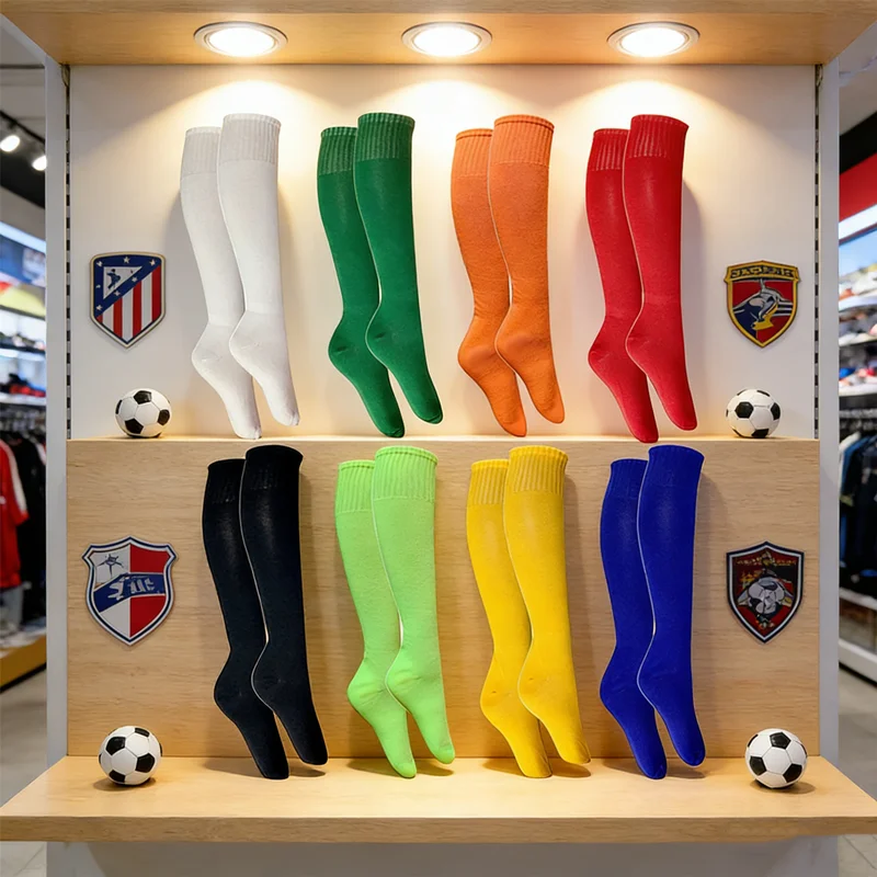 

Дышащие спортивные носки выше колена для футбола, регби и видов спорта на открытом воздухе, влагоотводящие и износостойкие, для взрослых спортсменов