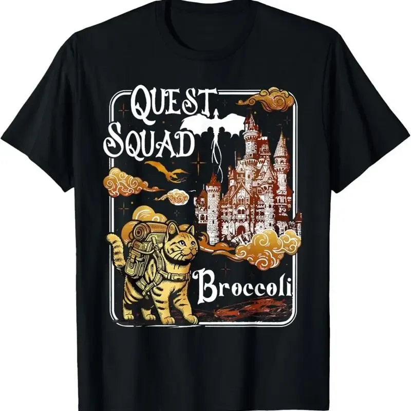 Cat Quest Squad Broccoli T Shirt