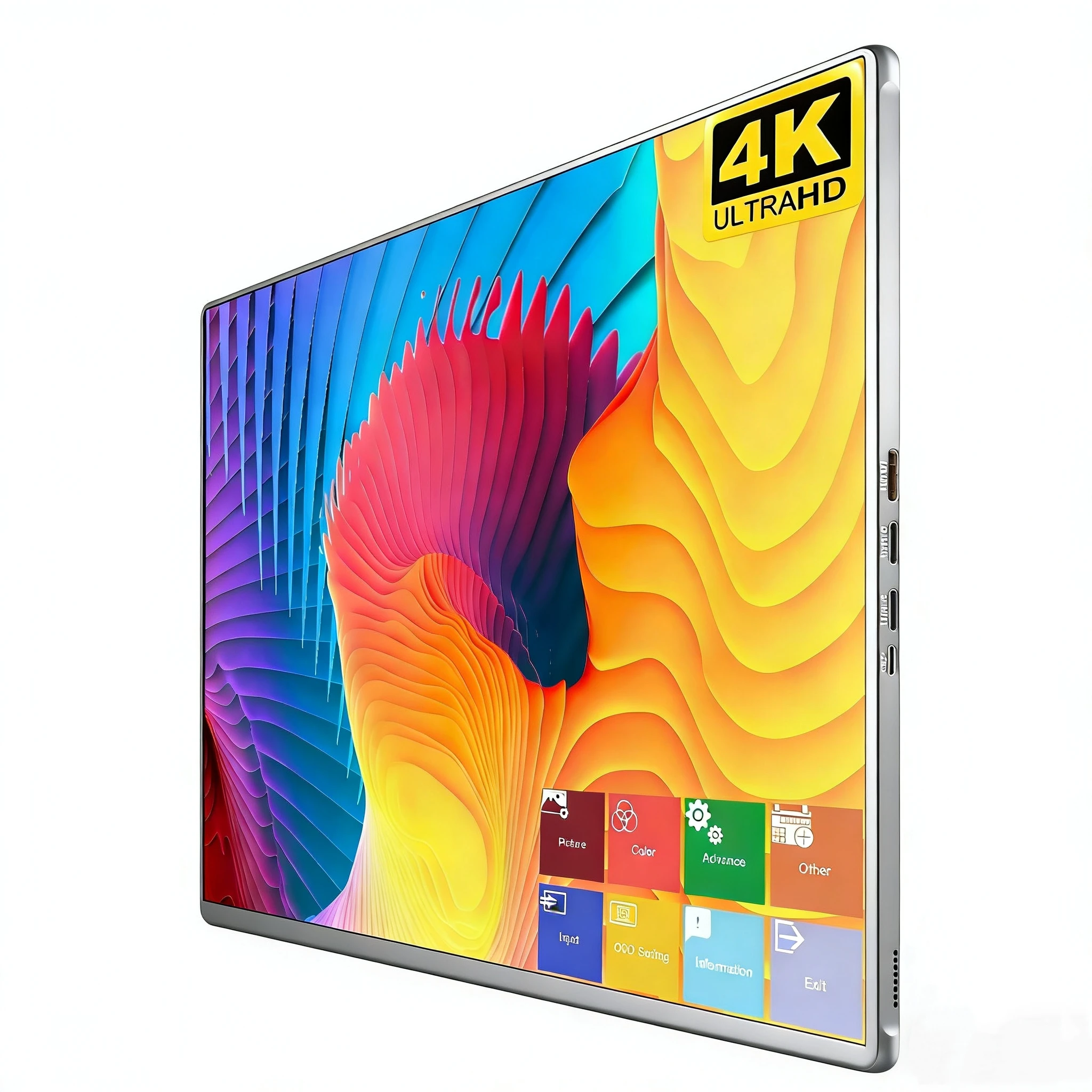 15.6 Inch 4K Portable Monitor with Touch Screen, Built-in Speakers, Ultra-Slim Gaming Extended Display for Laptop
