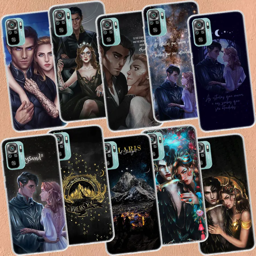 A Court of Mist and Fury Sarah J Maas Phone Case For Xiaomi Poco X3 F6 X4 F4 GT M3 M4 M5 M5S X5 X6 Pro 5G F5 F3 F2 F1 Mi Note 1