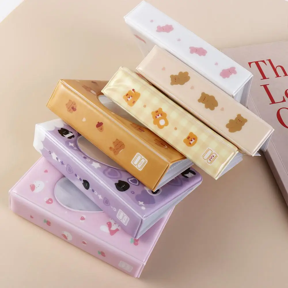 Cute Cartoon Bear Photo Album Pastic Waterproof Hollow Picture Storage Case Ins Anti-scratch Love Heart Photo Album Mini Photo