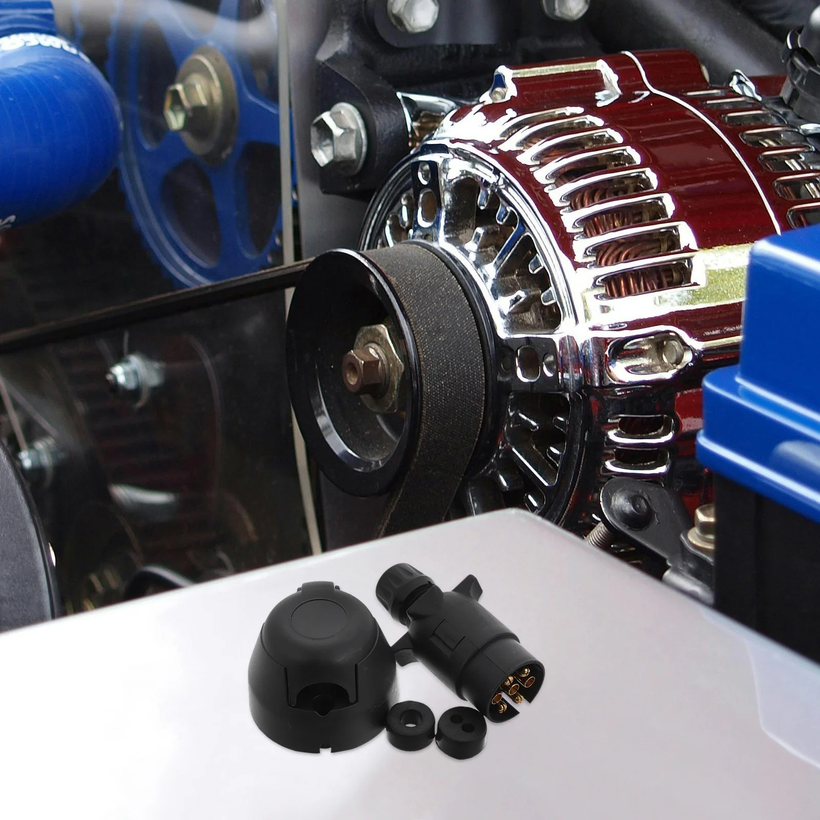 

1 комплект, адаптер для фонаря прицепа, прочный нейлоновый водонепроницаемый круглый разъем для замены жгута проводов прицепа для грузовика и велосипеда