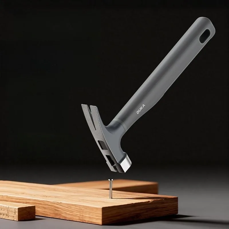 Hammer Sheep Horn Household Woodworking Special Integrated Iron Tool Hand Nail Hammer Household Tool Sturdy and Durable