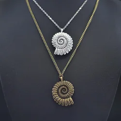1Pc Bohemia Sea Animal Conch Shell Pendant Grunge Necklaces Trendy Summer Vacation Styles Ocean Marine Life Men Collier Jewelry