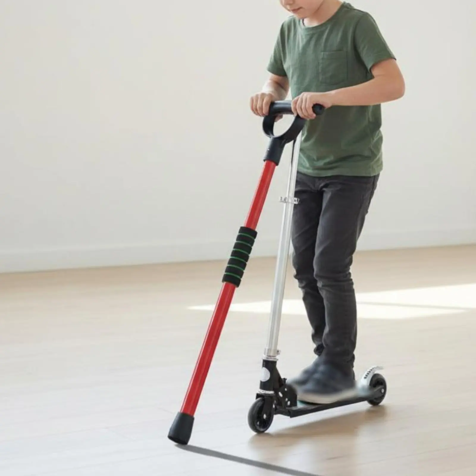 

Scooter Board Paddle Develops Coordination Floor Scooter Paddle Children's Propulsion Stick Thickened Material Bright Hues