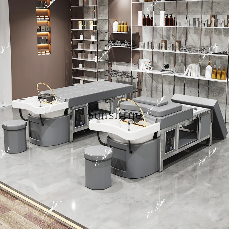 Ceramic basin head treatment shampoo bed barber shop special hair salon cycle fumigation beauty salon Thai massage TF