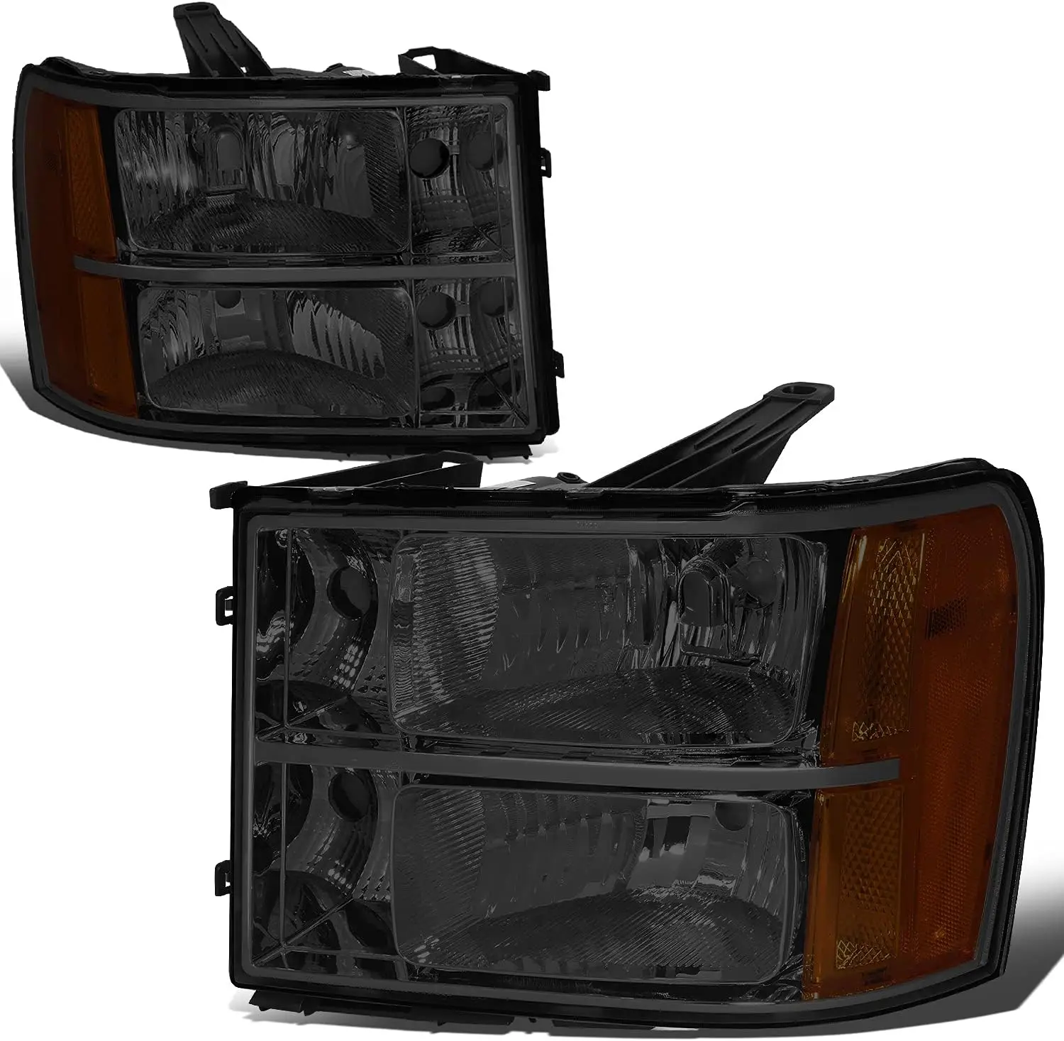 

Фара в сборе, совместимая с GMC Sierra 1500 2500HD 3500HD 2007-2014 годов, галогенные фары со стороны водителя и пассажира, замена