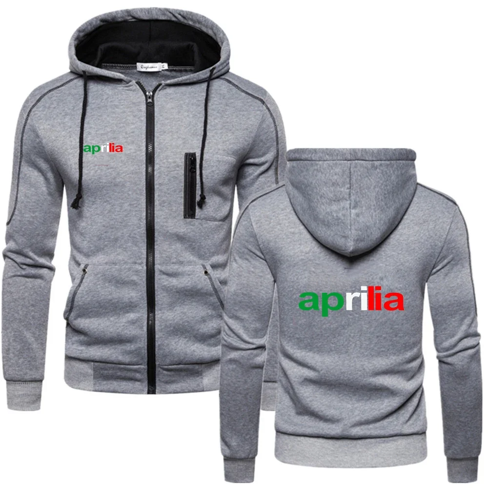 Sweat à capuche moto Aprilia pour hommes, sweat à capuche, vestes en coton, streetwear à fermeture éclair, coupe-vent, CombHarajuku, nouveau, 2021