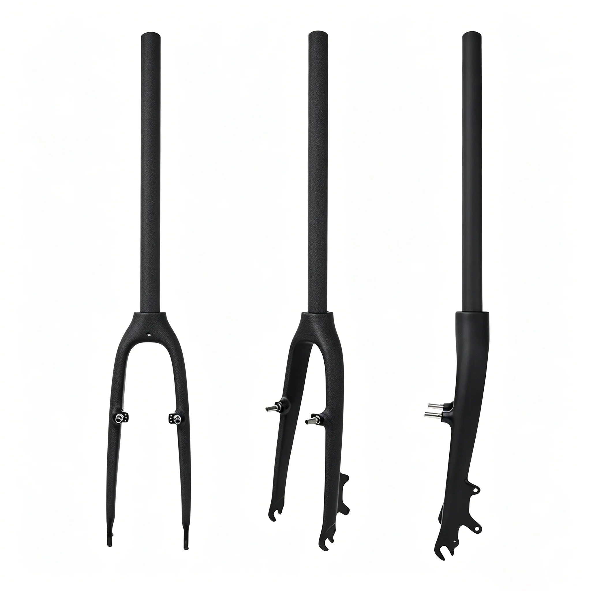 3K Glänzende Matte T1000 Carbonfaser-Vorderradgabel, Starr, Leichtgewicht, Gerades Rohr für MTB-Rennräder, Kompatibel mit Scheiben-/V-/C-Bremsen – Detail 8