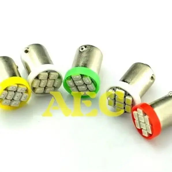 200 шт. светодиодных ламп BA9S T4W 24V 8 SMD 1206 3020 8 LED белого, красного, синего, желтого цвета для грузовиков, автомобилей, приборных панелей, индикаторов