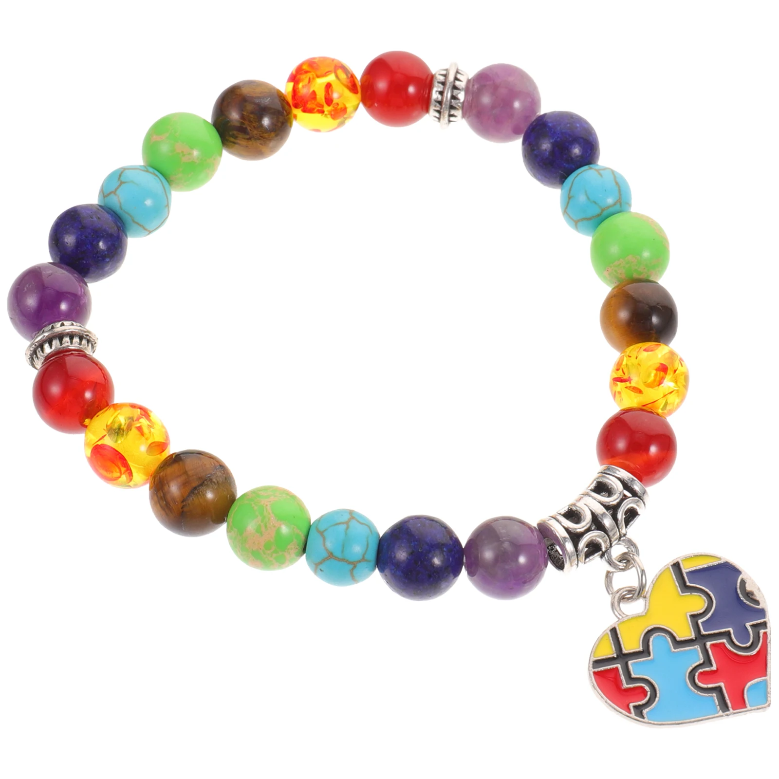 

Love Pendant Bracelet Cute Bracelets for Teen Colorful Elegant Beaded Miss