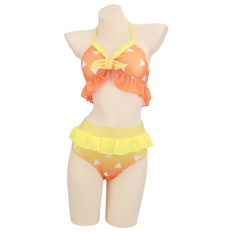 Imagem -05 - Cosplay Role Playing Bikini Praia Verão Split Maiô Anime Conjunto ew ew