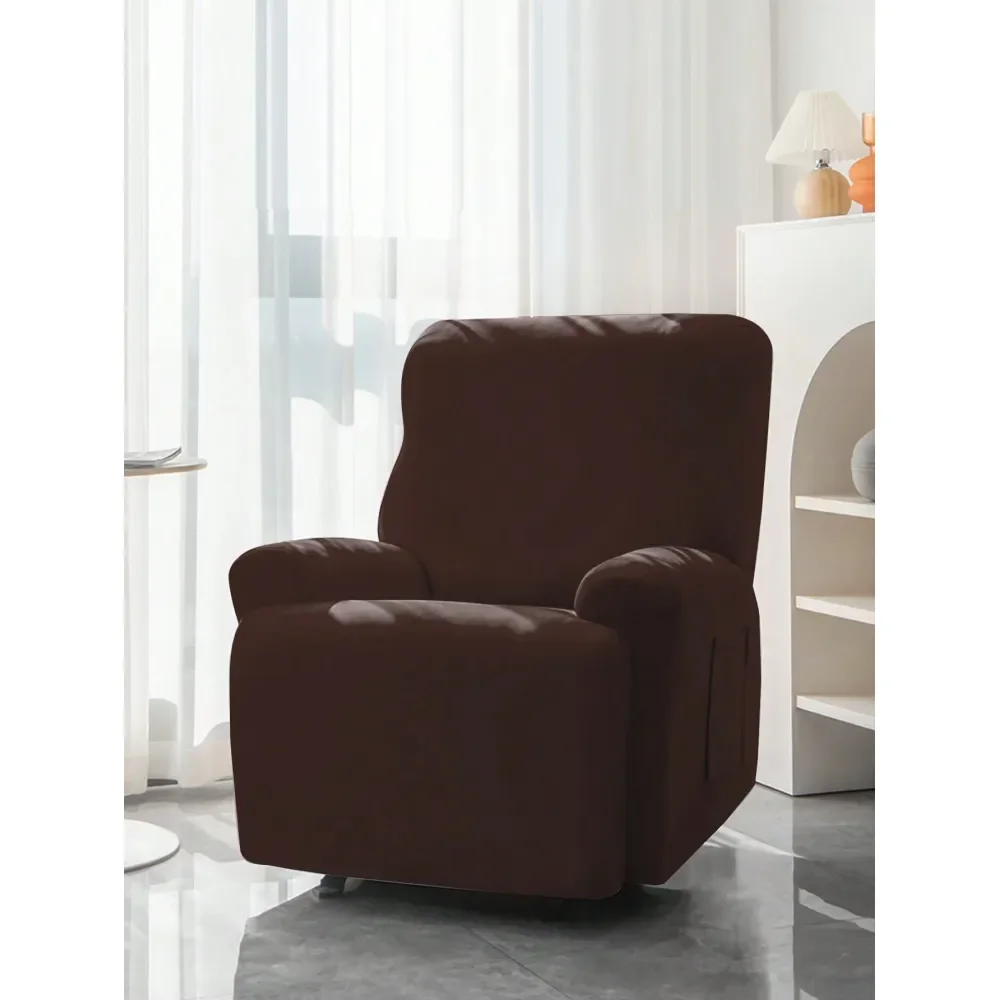 

2/3 шт. однотонные эластичные утолщенные чехлы из молочного шелка для дивана, водонепроницаемые, пылезащитные, моющиеся, для массажного кресла