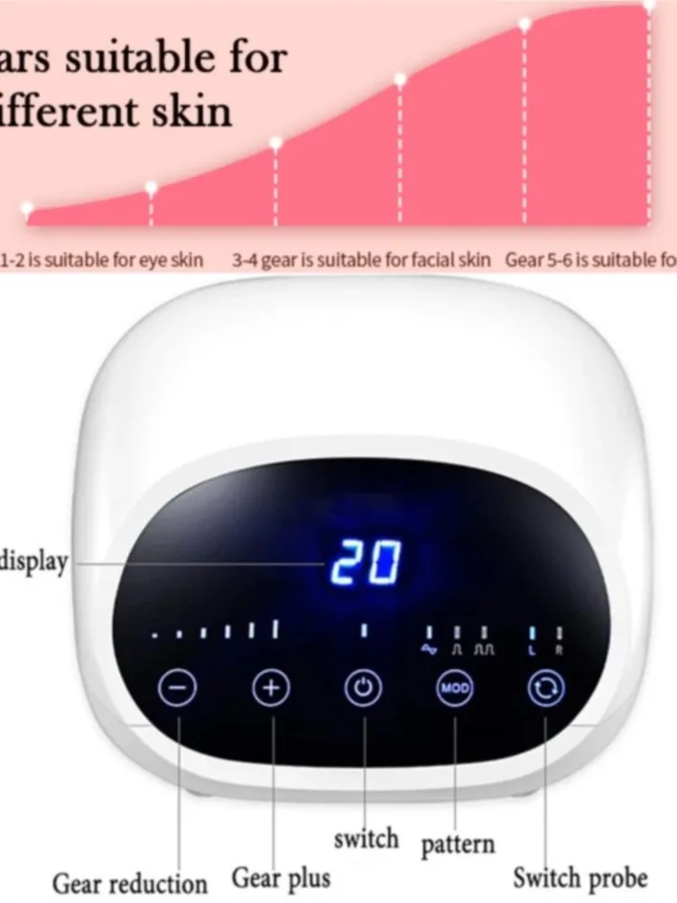 3-in-1 ultrasone hoogfrequente trillingen gezichtsogen stimulator diepe reiniging voeding introductie zuurstofinjectie spuitpistool