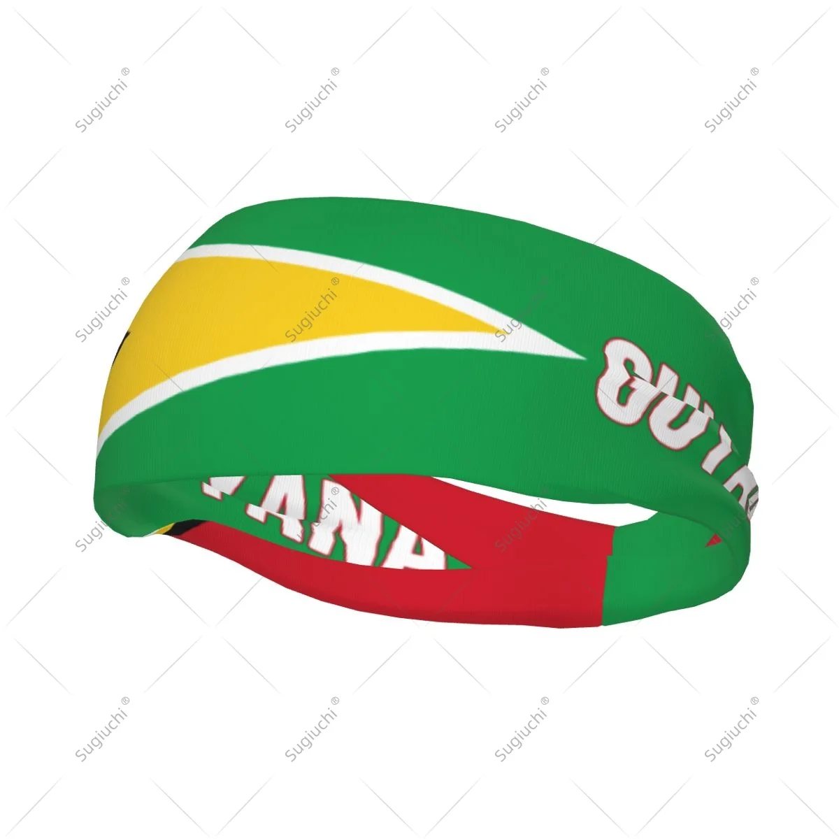 

Men Women Guyana Flag Elastic Wide Headbands For Yoga Fitness Tennis Running Gym Sports