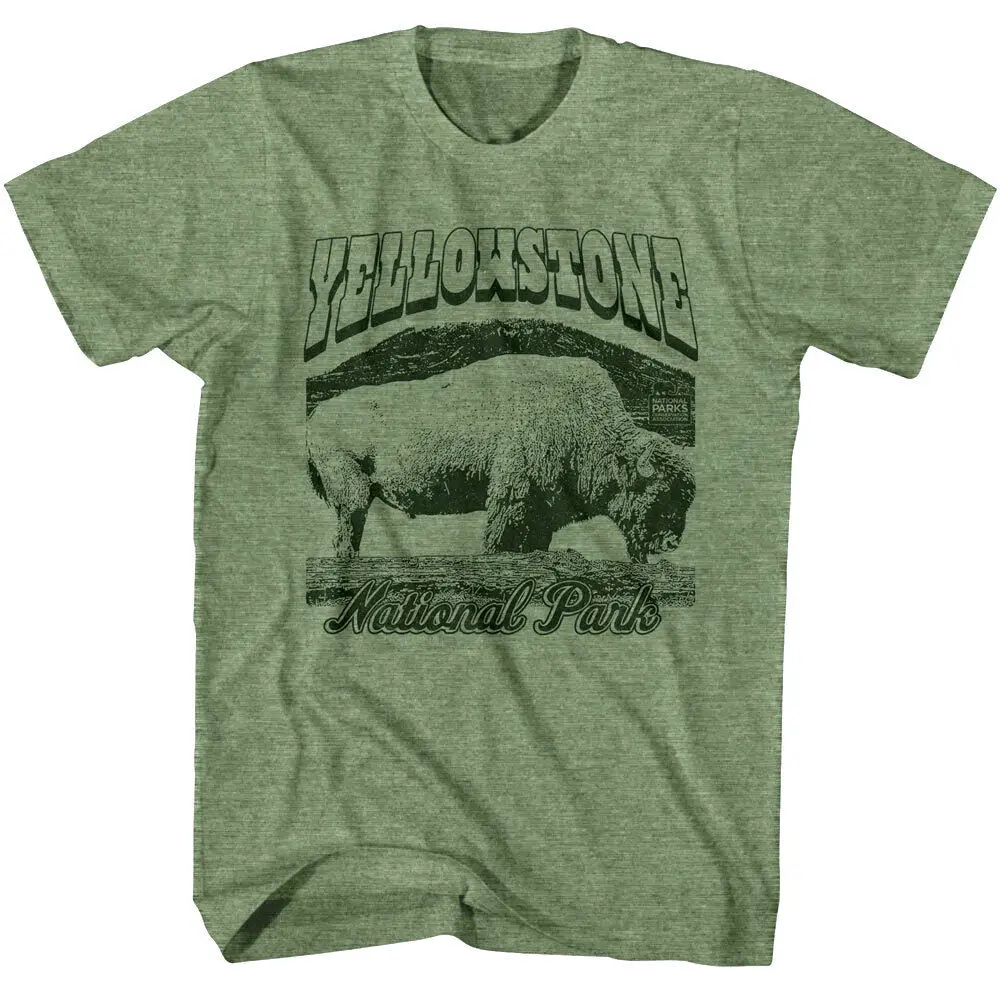 Yellowstone National Park Bison Men'S T Shirt Wyoming Idaho Montana