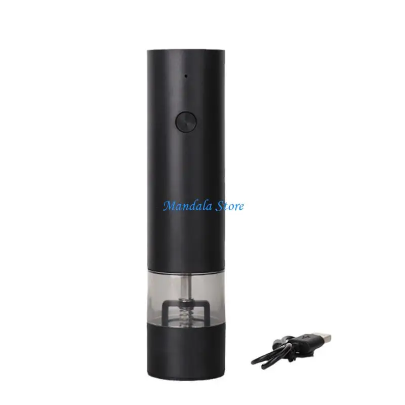 

U2JC Electric Salt Mill Peppers Grinder Set USB Rechargeable Spices Mill Kitchen Electric Peppers Shakers for Kitchen