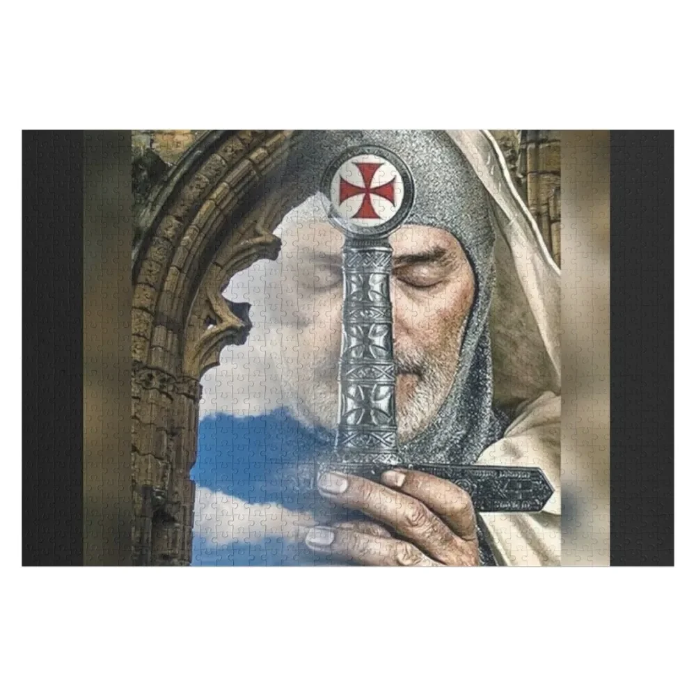 

Knight Templar Praying Jigsaw Puzzle Photo Personalized Gifts Toddler Toys Custom Kids Toy Puzzle