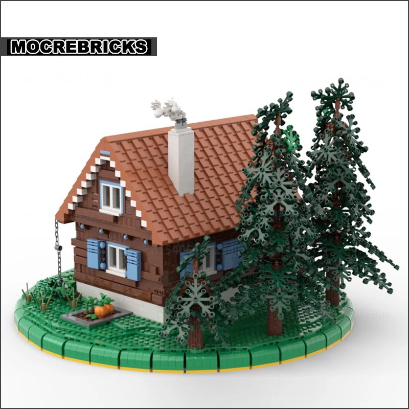 Film Scene Street Architecture Castle Module MOC Building Blocks Cozy Cabin Diorama Model  Technology Bricks Toys Gifts