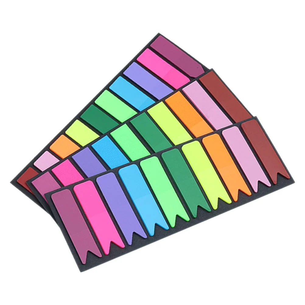 300 Pcs Colorful Sticky Notes Household Page Markers Supply Book Tabs Bookmarks The Sign Bar Multi-function Pet Student