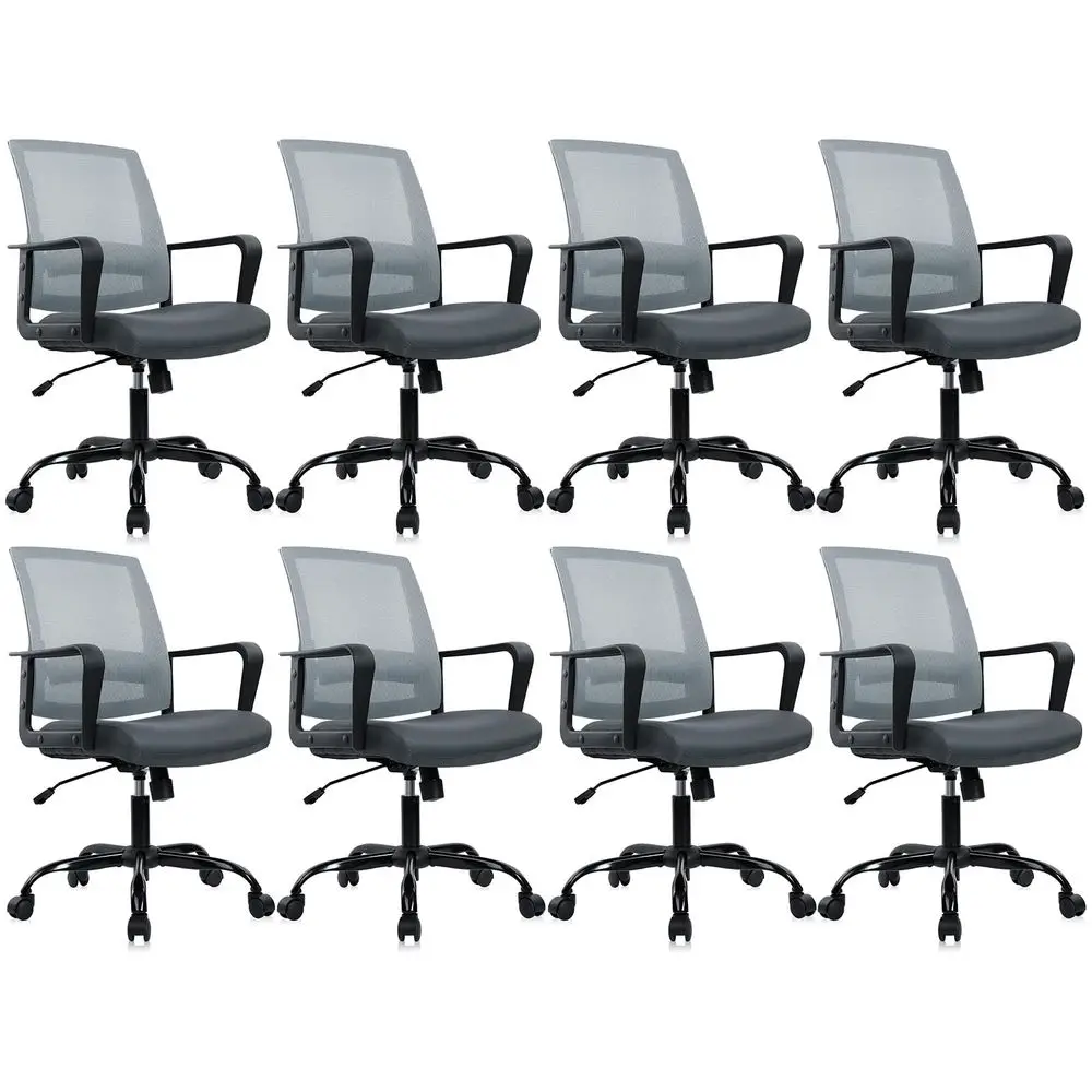 

Ergonomic Office Desk Chair Mesh Office Chair with Adjustable Lumbar Support, Rolling Comfortable Computer Task Chairs with Arm