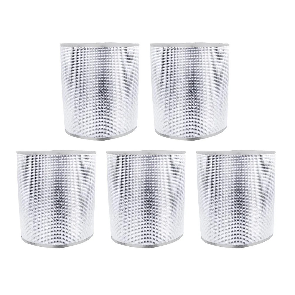 

5-Piece Set Of Thickened Aluminum Foil Film Plant Pot Insulation Covers For Pots From 1 To 7 Gallons