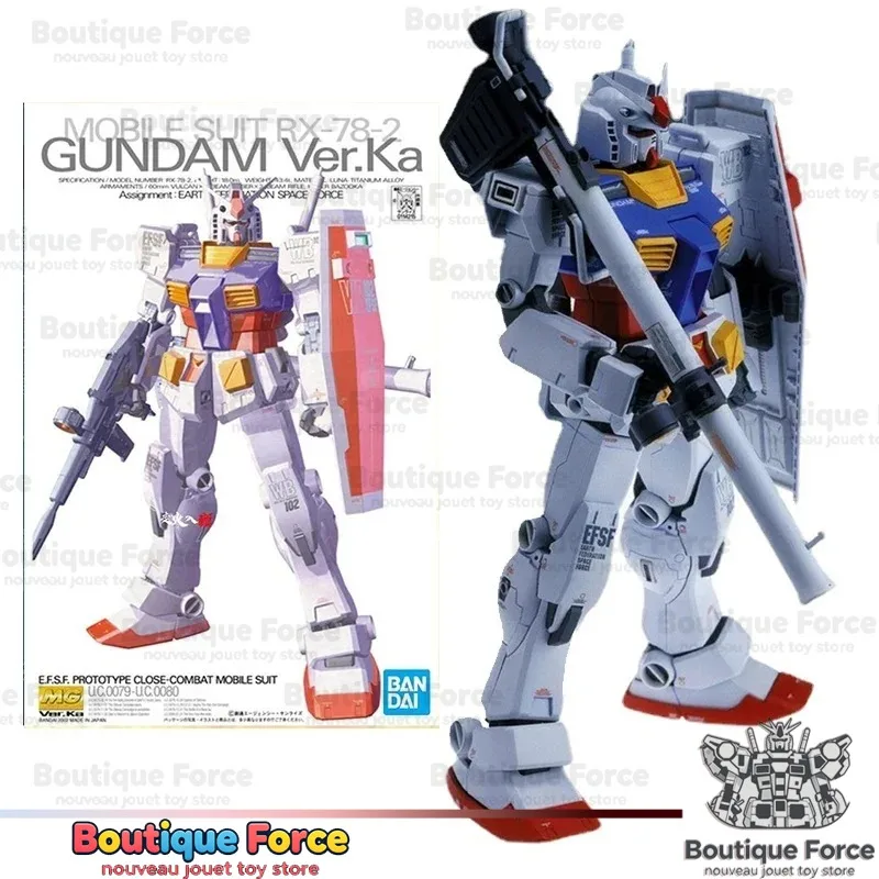 

Bandai Gundam RX-78-2 MG 1/100 Ver.Ka Model Kit Gunpla Anime Figure Collection Official Licensed Action Toy for Adults & Kids