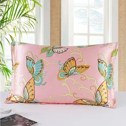 Silk Oxford Pillowcase 1pc Pillow Case Both Sides 100% Silk Envelope Printed Colors Multicolor Many Sizes