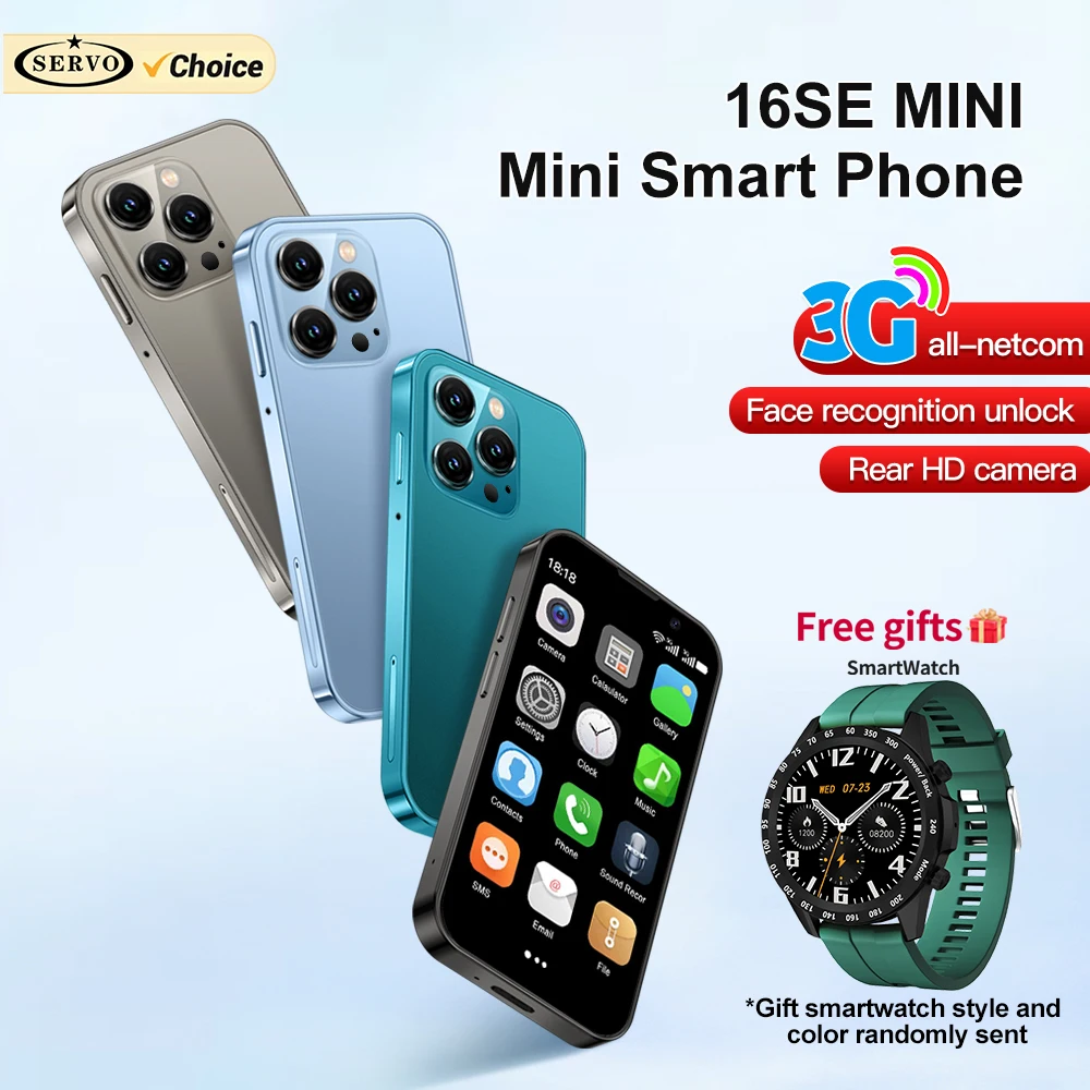 Free Gift! SERVO 16SE Mini 3G Cute Smart Phone Android System 2 SIM Cards 3.0