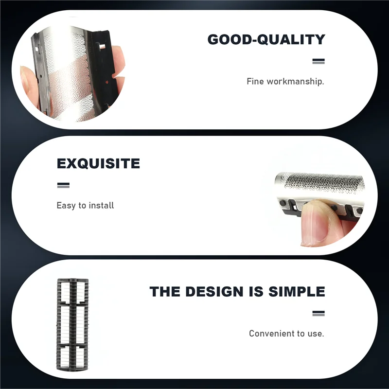 B59B-11B Shaver Foil & Cutter Replacement For Braun Series 110 120 130 140 150 Electric Shaving Head Shaving Mesh Grid Screen