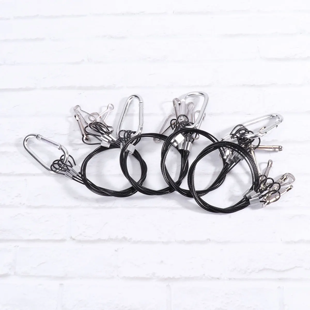 

4 Pcs Steel Wire for Hanging Baskets Plant Grow Light Kit Rope Hangers Plants Lace Hydroponics