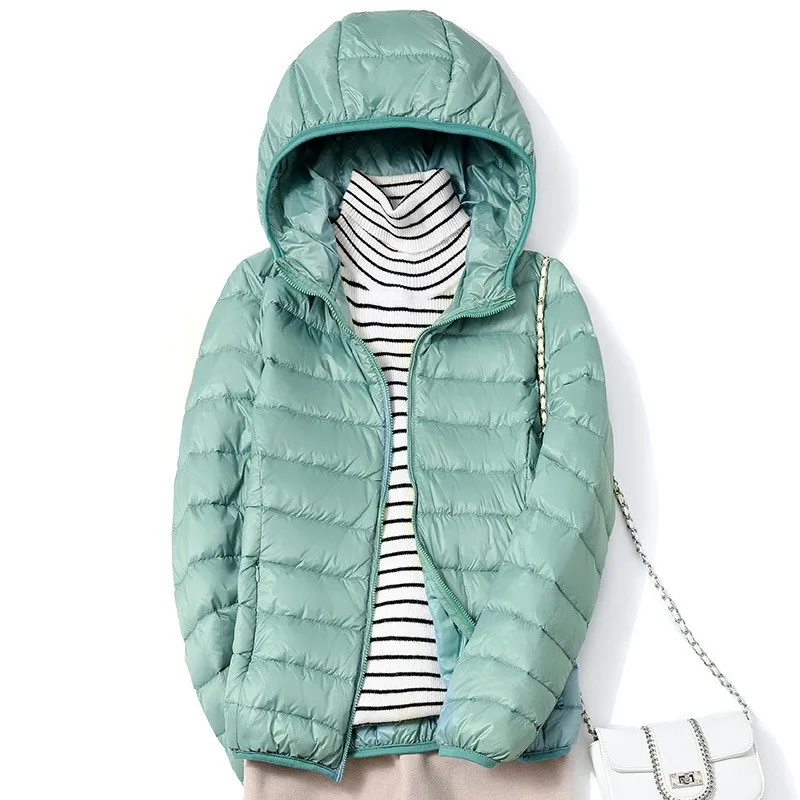 13 Color 2023 New Arrivals Women Fashion Short Ultralight Thin Packable Puffer Jackets Female Sweet Style Korean Down Coats