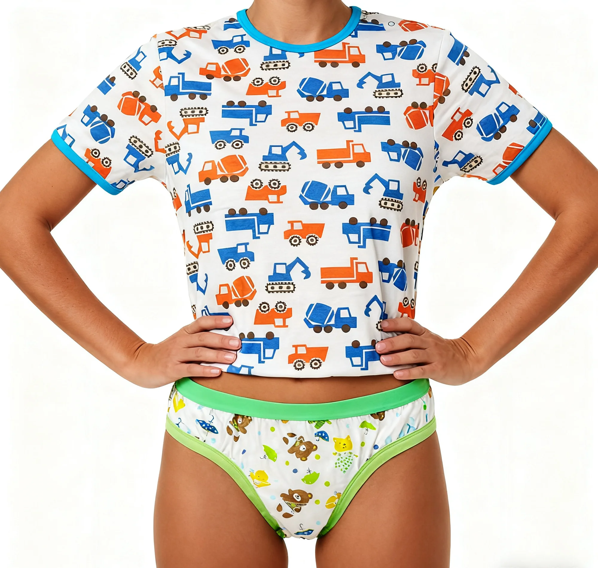 

Excavator T shirt with snaps at one shoulder/men top/women top/adult T shirt/adult Top