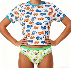 Excavator T shirt with snaps at one shoulder/men top/women top/adult T shirt/adult Top