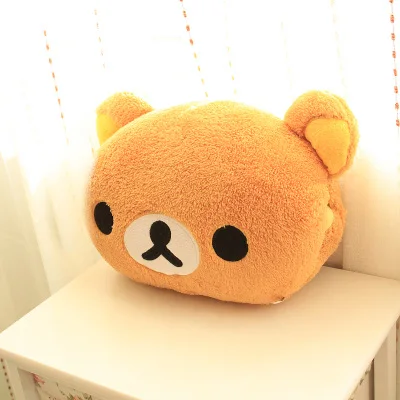 Kawaii Rilakkuma peluche Kiiroitori pulcino coppia Rilakkuma cuscino orsacchiotto bambola di pezza cuscino scaldamani regalo di natale invernale