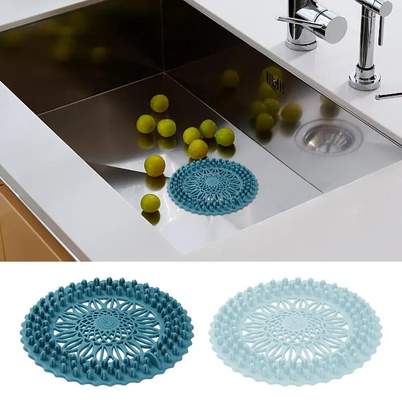 

Силиконовый уловитель для слива волос, заглушка для кухонной раковины, фильтр для душа, Сливная крышка, уловитель волос для предотвращения засорения, аксессуары для ванной комнаты