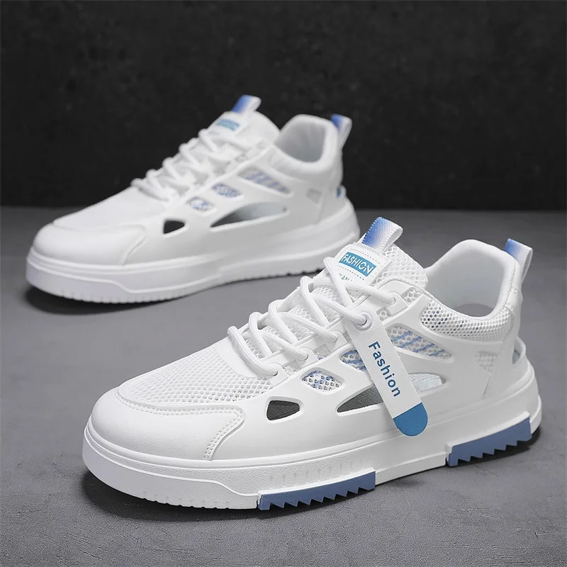 

Мужские повседневные кроссовки с дышащим полым дизайном, легкая подошва, модный стиль. Идеально подходит для летней повседневной носки и отдыха.