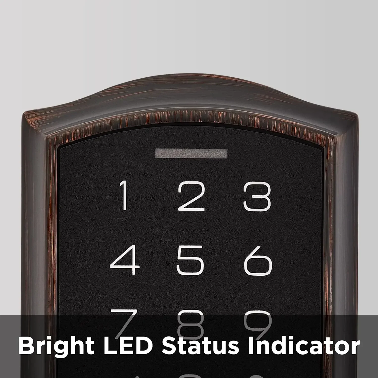 270 لوحة مفاتيح إلكترونية بدون مفتاح ديدبولت مع مقبض دخول بريسكوت، قفل باب تلقائي، أمان إعادة مفتاح SmartKey