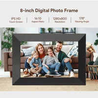 Marco de fotos digital Frameo Pantalla táctil WiFi inteligente de 10/8/7 pulgadas, álbum electrónico de decoración del hogar, regalo ideal para familiares y amigos