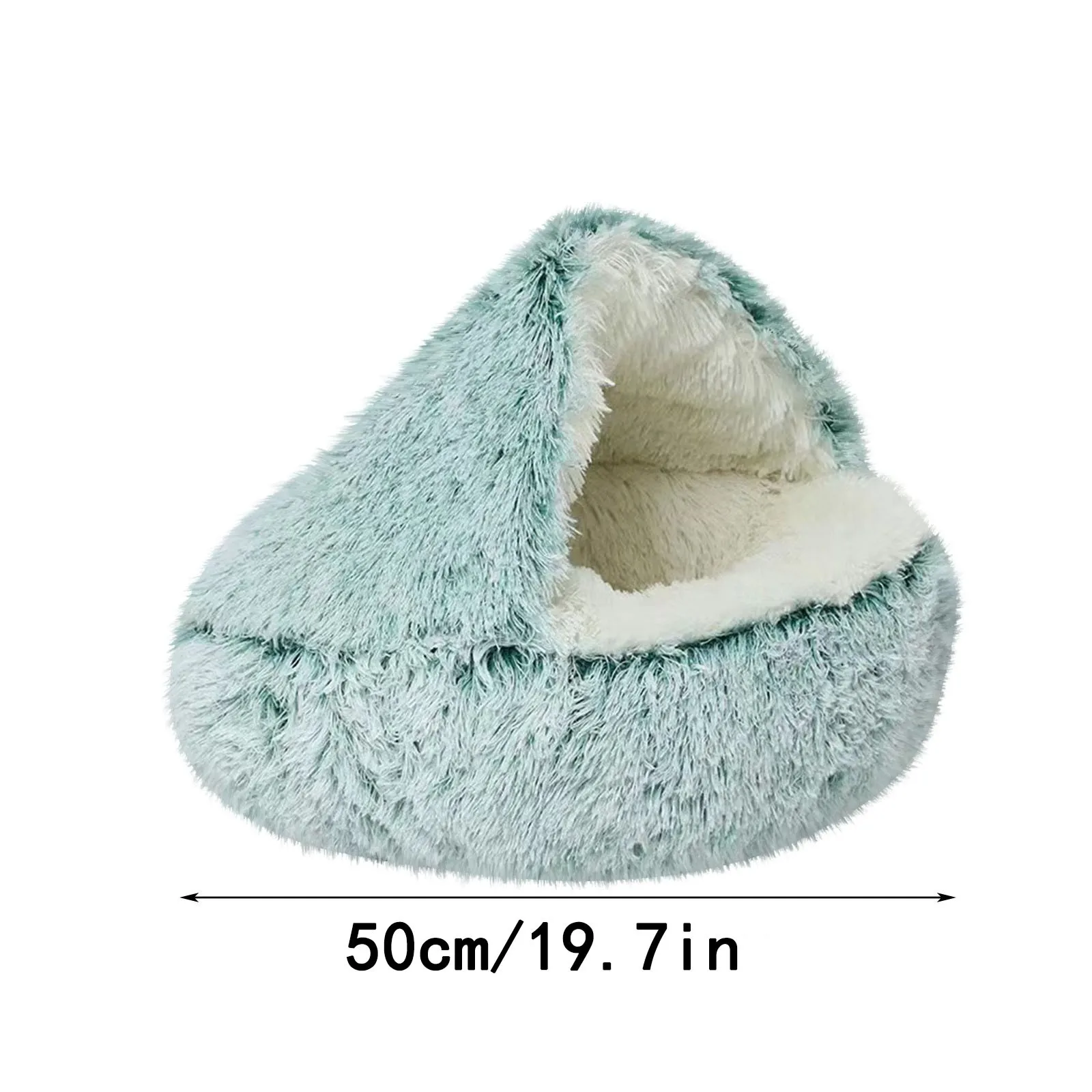 Winter Pet Bed Soft And Comfortable Warm Shell Semi-Enclosed Cat Mattress Cute Pet Cat Bed Kennel Dog Sleep Protector Pet Bed