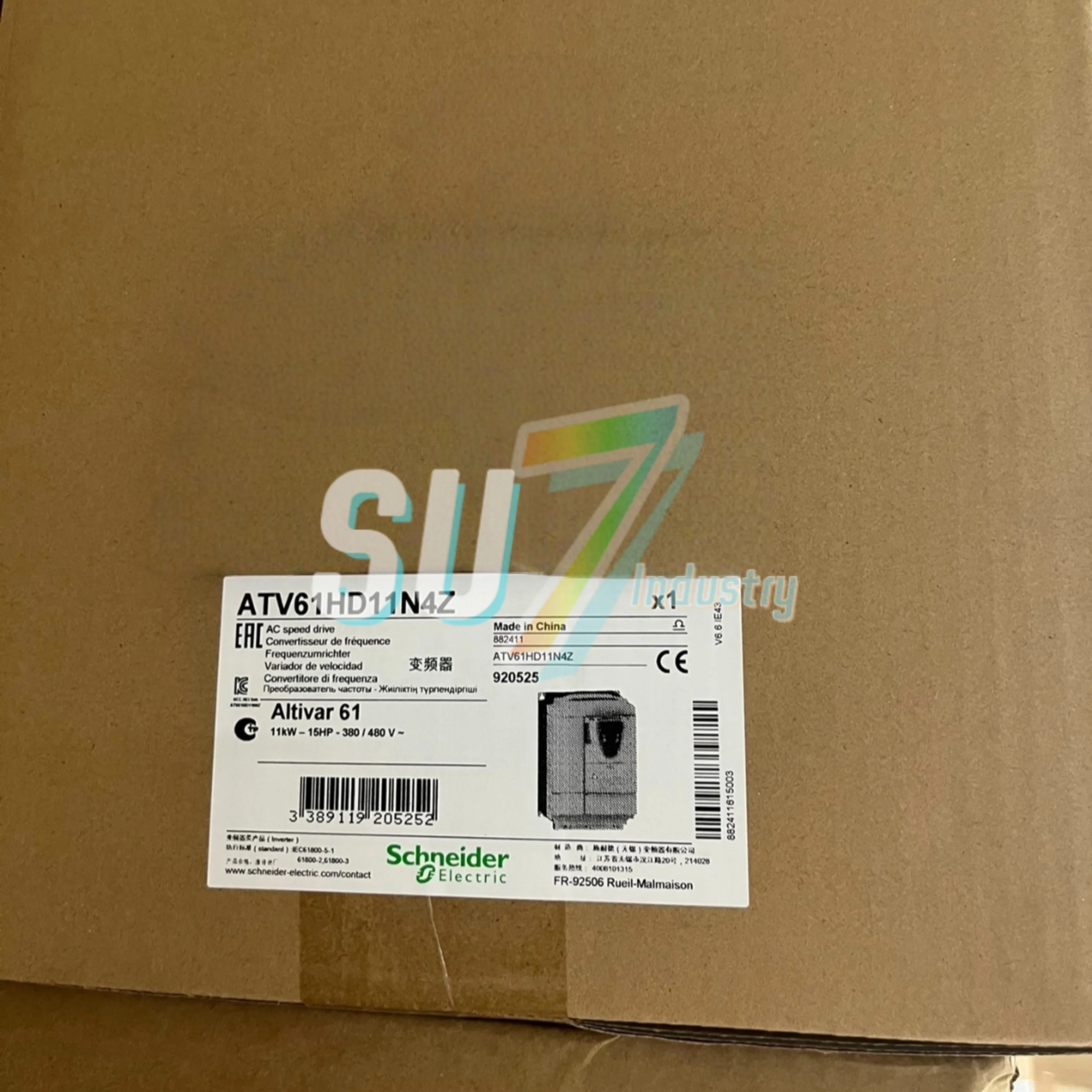 

Преобразователь частоты новый в коробке ATV61HD11N4Z ATV930D11N4