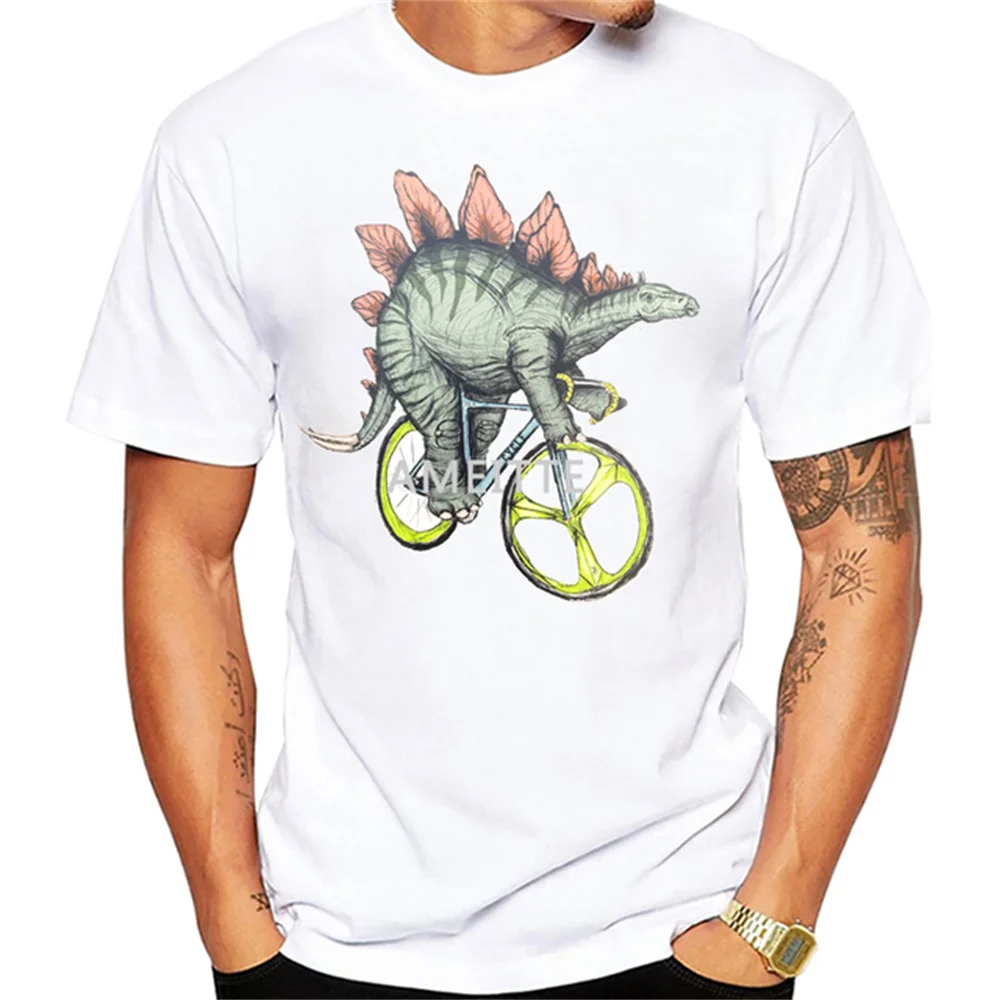 Vintage Collection Of Bicycles T-Shirt Fashion Men Short Sleeve Old Road Bike Cycling T Shirt White Casual Tops Hip Hop Boy Tees