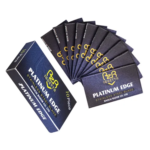 Cuchillas de afeitar de acero inoxidable para hombres, 10/20/50 Uds., maquinilla de afeitar de doble filo, hoja fina afilada, herramienta de afeitado Manual para el cuidado de la cara