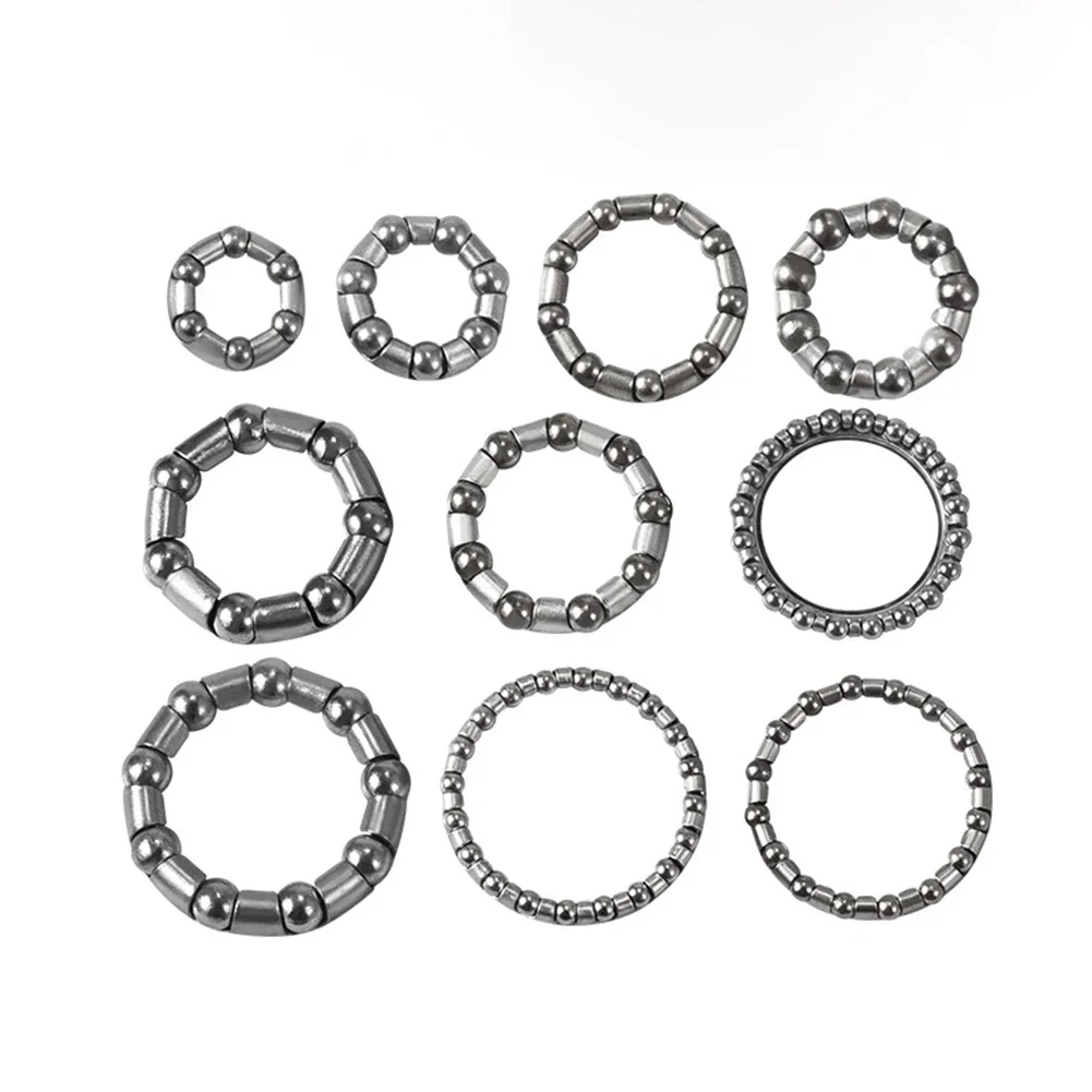 

NO10 Bearing Bearing Retainer Design Silver Stainless Steel Steel 8PCS Bicycle Spare Parts Bicycle Spare Parts