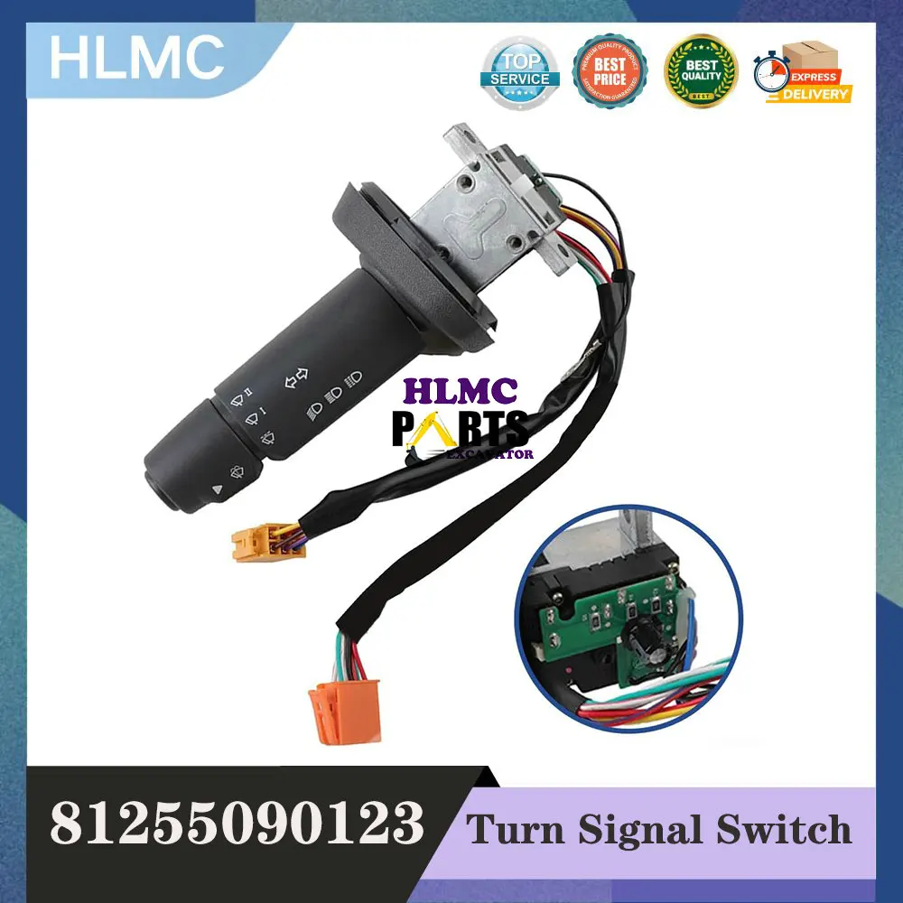 

Запчасти для строительной техники 81255090123, переключатель рулевой колонки грузовика для TGS TGX TGA 812-5509-0123 81255090085